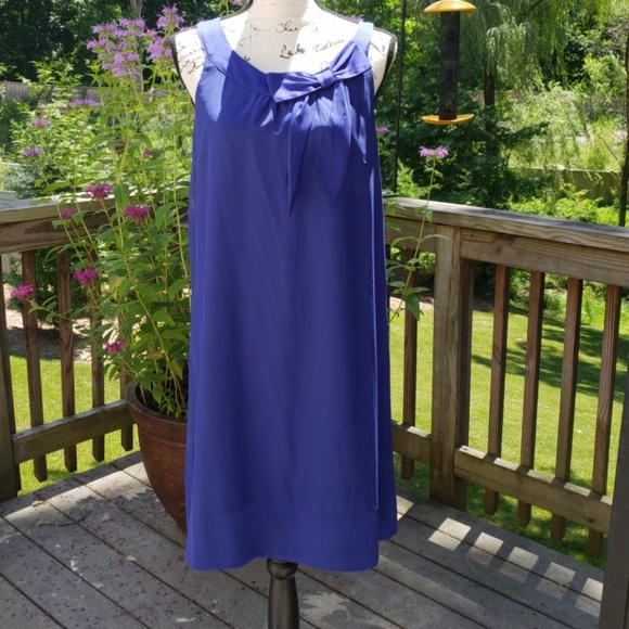 blue dress for baby girl Cobalt Blue Ruched High Neck Midi Dress – AX Paris US main image 1